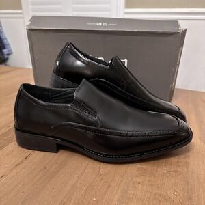 Stacy Adams Shoes Mens Size 9 Black Acton Slip On Dress Loafers Formal Comfort